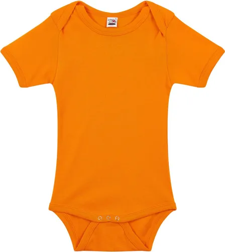 Basic rompertje oranje voor babys - katoen - 240 grams - basic oranje baby rompers / kleding 92