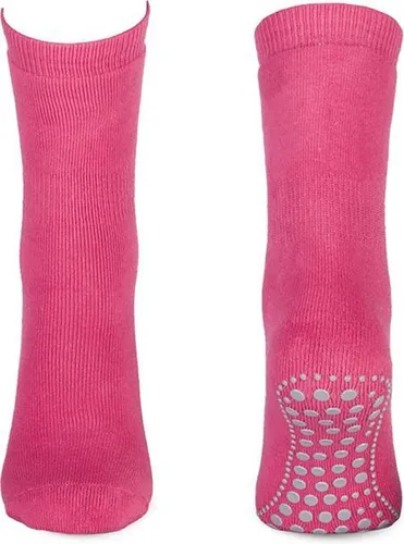 Basset Antislip sokken met ABS noppen 1 paar - 34 - Roze
