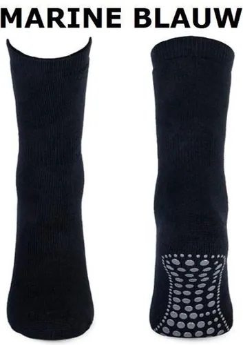 Basset Homepads Antislip sokken donkerblauw 1 paar - 42