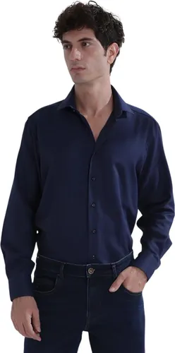 Baurotti Overhemd Regular Fit Donkerblauw - 45
