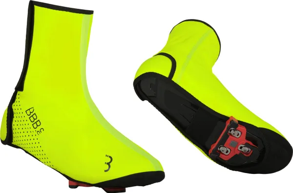 BBB Cycling MultiFlex Overschoenen - Fietskleding - Verstelbaar - 5-15 Cº - Waterdichte Overschoen - Neon Geel