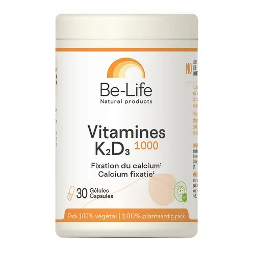 Be-Life Vitamines K2 D3 1000 30 Capsules
