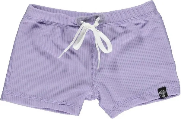 Beach & Bandits - UV Zwemshorts voor kinderen - Ribbed - Lavendel