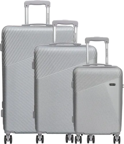 Beagles Originals Easy Travel 3 delige ABS kofferset - Zilvergrijs