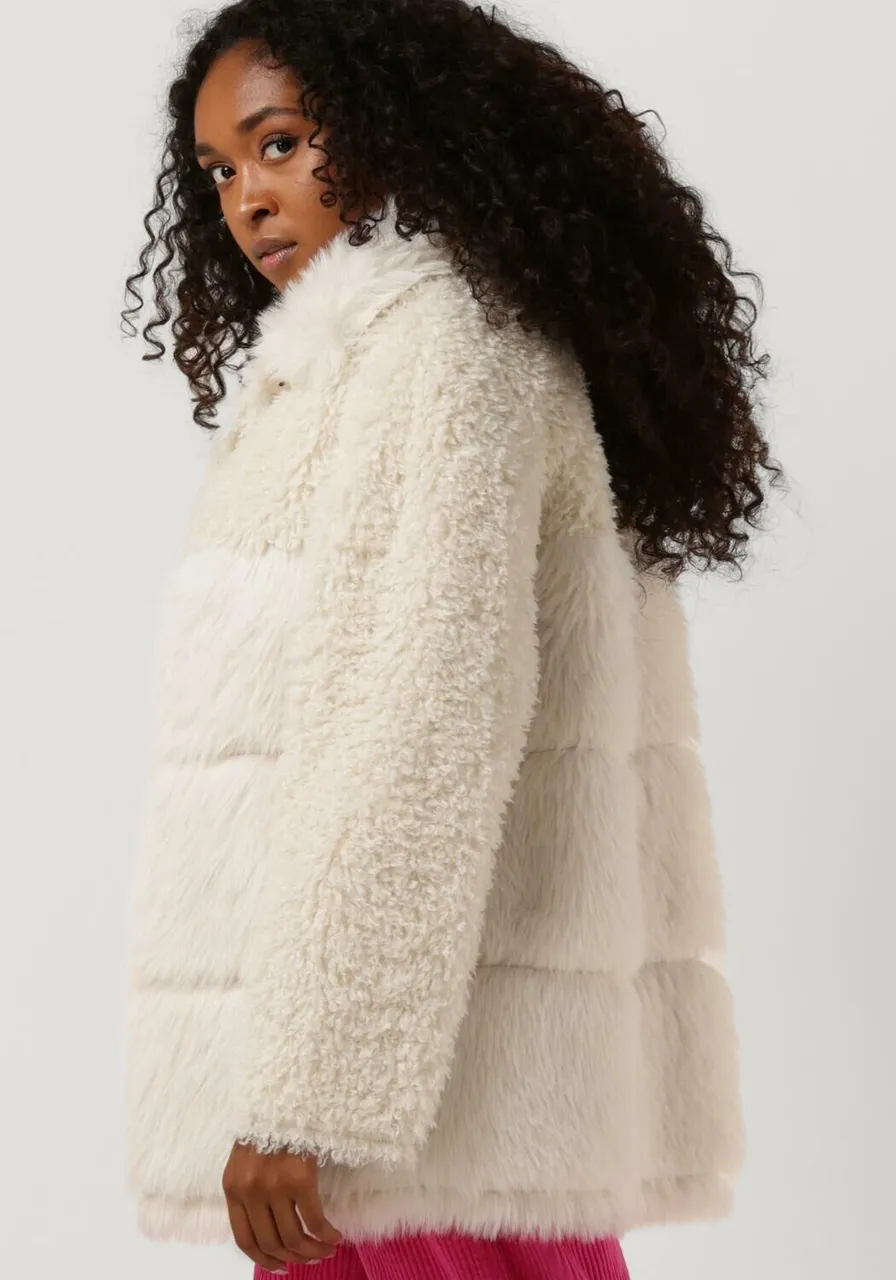 BEAUMONT Dames Jassen Soft Fur Mix Jacket - Creme