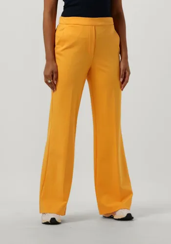 Beaumont Pants Wide Flare Double Jersey Broeken Dames - Oranje