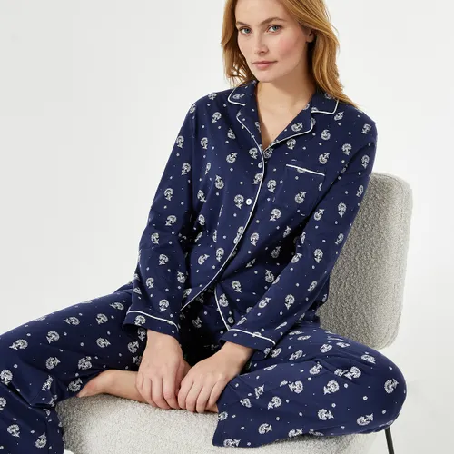 Bedrukte pyjama met lange mouwen