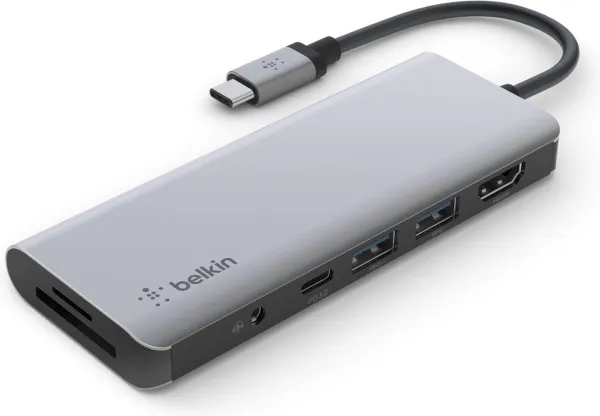 Belkin CONNECT™ Meerpoorts 7-in-1 USB-C-hubadapter