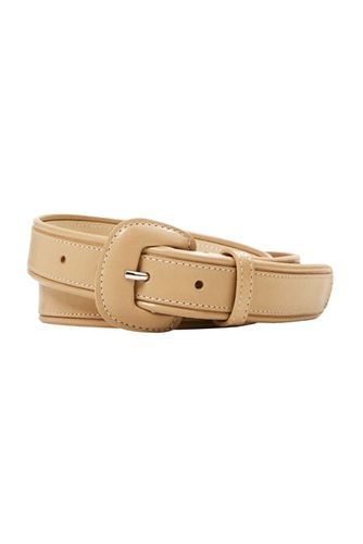 Belt With A Covered Pin Buckle Camel