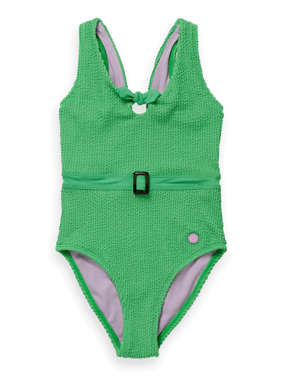 Belted crinkle bathing suit - Maat 8 - Multicolor - Meisje - Zwemkleding - Scotch & Soda