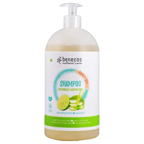 Benecos natuurlijke cosmetica shampoo - grootte family lime