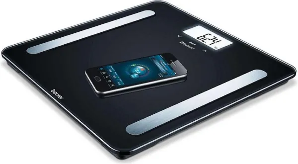 Beurer BF 600 Pure Bluetooth® Personenweegschaal - Lichaamsanalyse - Smart - HealthManager Pro app - BMI/AMR/BMR - Verlicht wit display - Tot 180 kg -...
