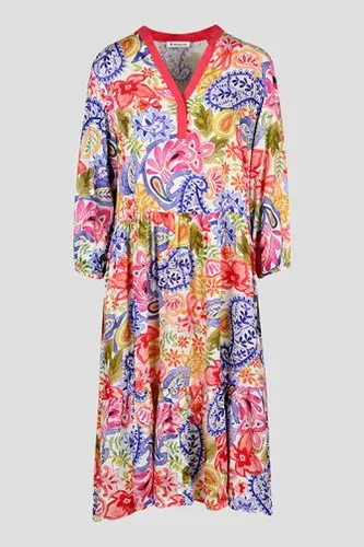 Bicalla Lang kleedje met kleurrijke bloemenprint