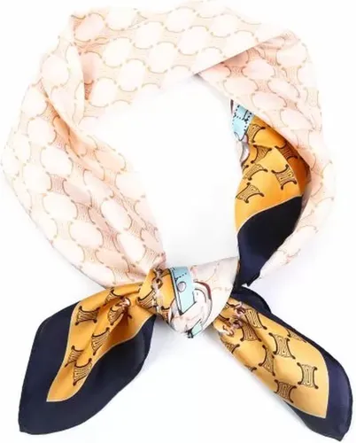 Bijoutheek Sjaal (Fashion) Vierkant Luxe Belt 70 x 70cm Oranje