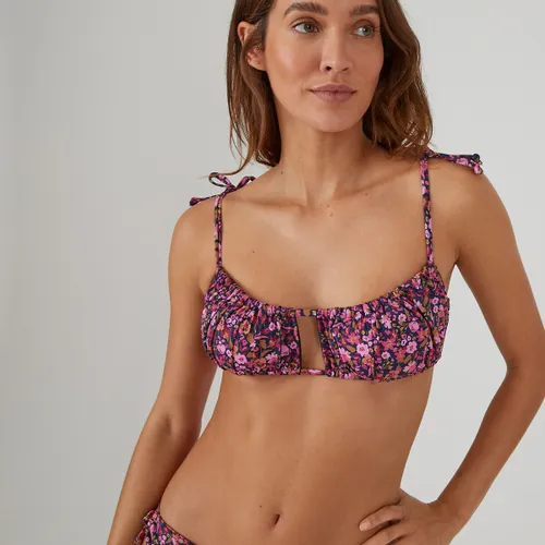 Bikini-BH met bloemenprint, bustiermodel