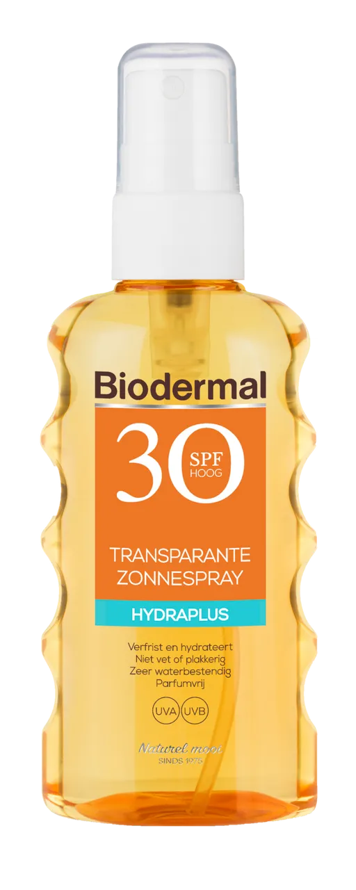 Biodermal Hydraplus Transparante Zonnespray SPF30