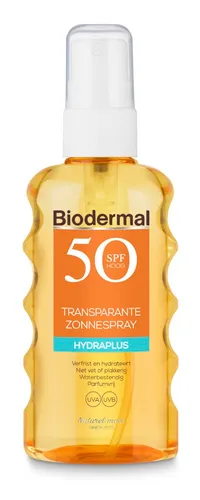 Biodermal Zonnebrand - Hydraplus - Transparante zonnespray - SPF 50 - 175ml