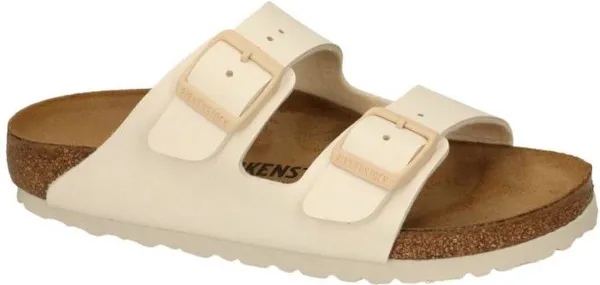 Birkenstock -Dames - off-white-crÈme-ivoorkleur - slippers & muiltjes
