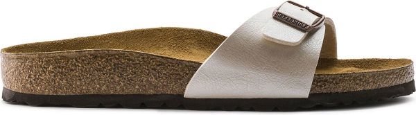 Birkenstock Madrid Dames Slippers Small fit - Pearl White