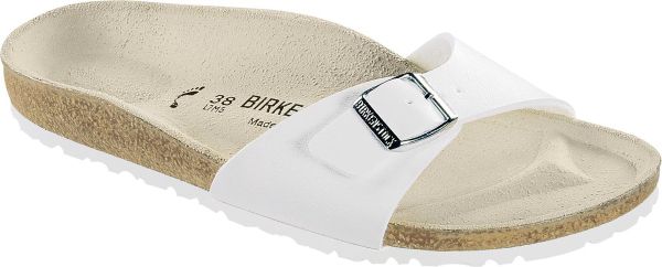 Birkenstock Madrid Dames Slippers - White
