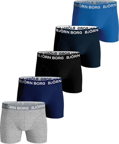 Björn Borg Boxershort Core - Onderbroeken - 5 stuks - Jongens - Maat 134-140 - Zwart, Blauw & Grijs