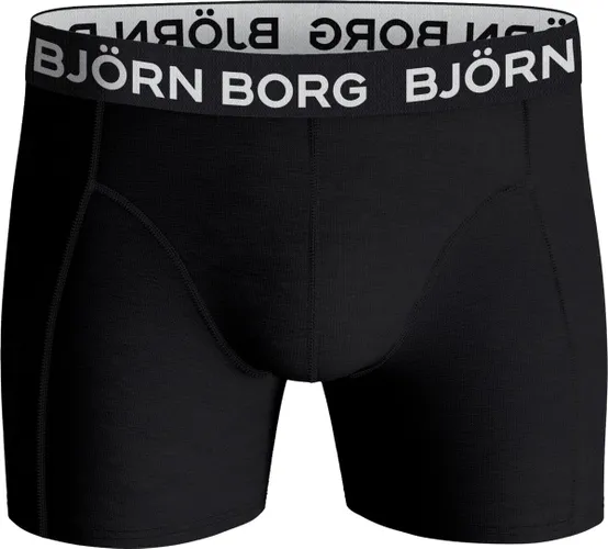 Björn Borg Cotton Stretch boxers - heren boxers normale lengte (1-pack) - zwart