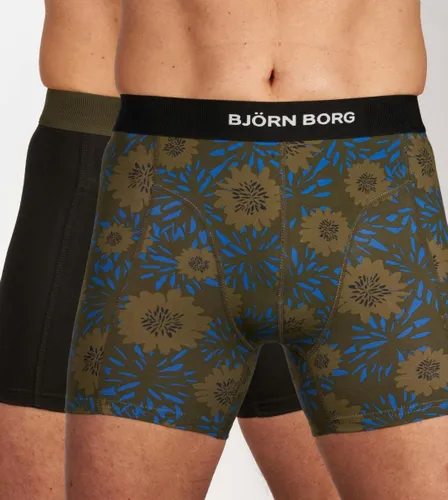 Björn Borg Cotton Stretch boxers - heren boxers normale lengte (2-pack) - multicolor