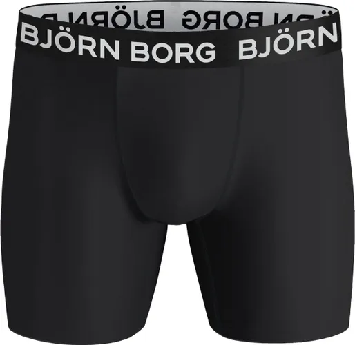 Björn Borg Performance boxers - microfiber heren boxers lange pijpen (1-pack) - zwart