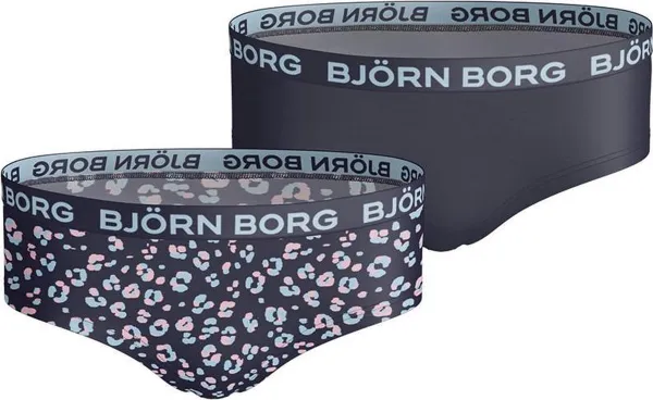 Bjorn Borg Sportonderbroek casual - 2p HIPSTER BB ANIMAL - blauw - vrouwen