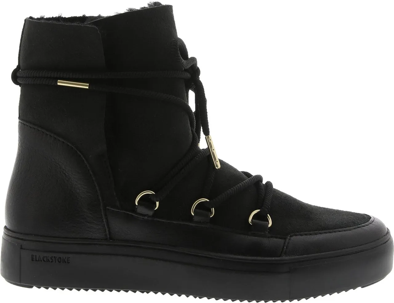 Blackstone Uki - Nero - Sneaker (high) - Vrouw - Black