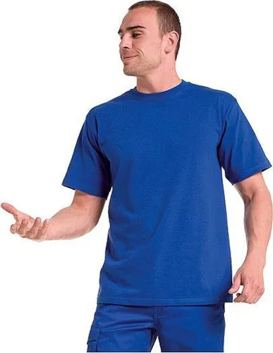 Blauw grote maten t-shirt 4XL