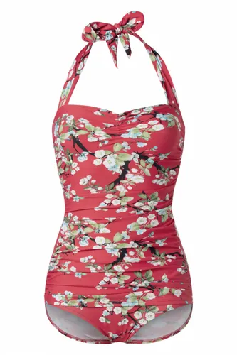 Blossom One Piece halter badpak in rood