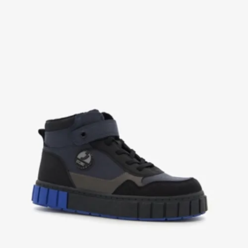 Blue Box hoge jongens sneakers zwart/blauw