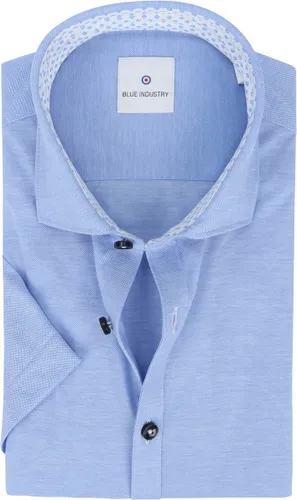 Blue Industry - KM Overhemd Jersey Blauw - 39 - Heren - Slim-fit