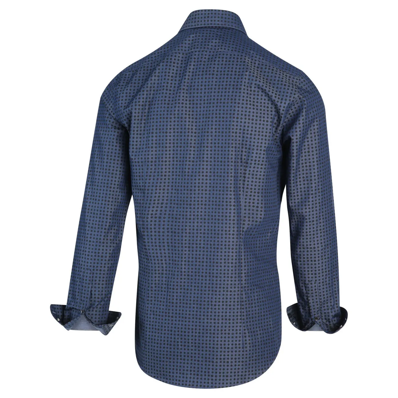 Blue Industry Stippenprint overhemd