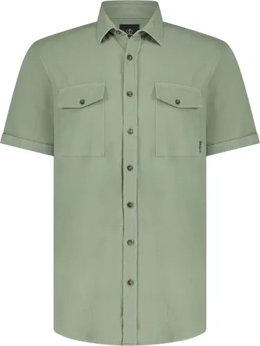 BlueFields Overhemd Shirt Ss Plain Co Li 26134043 3400 Mannen