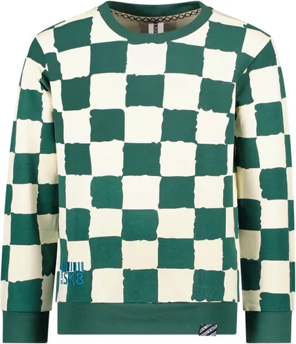 B.Nosy - Sweater - Right Check ecru green