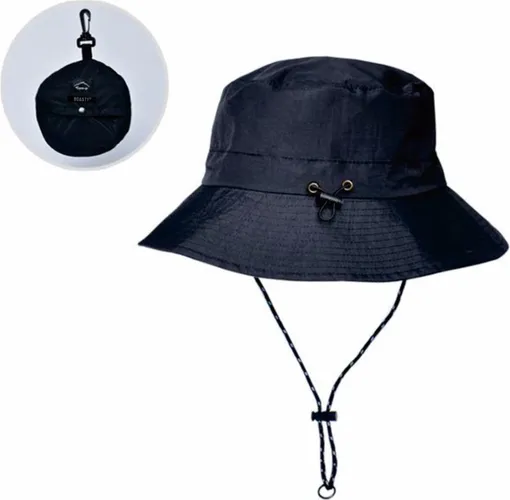 Boasty Bucket hat - Zonnehoed - Strandhoed UV bescherming - vissers hoedje - Zwart - regenbestendig -opvouwbaar-kerstcadeau