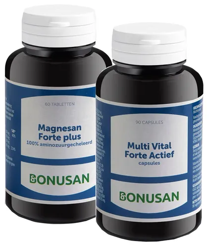 Bonusan Magnesan Forte Plus + Multi Vital Forte Actief Combiset