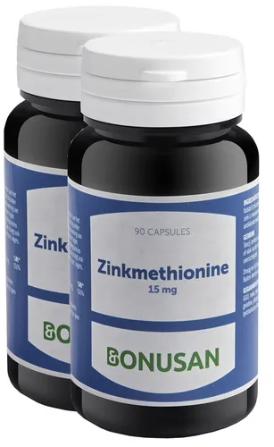 Bonusan Zinkmethionine 15mg Capsules Duoverpakking