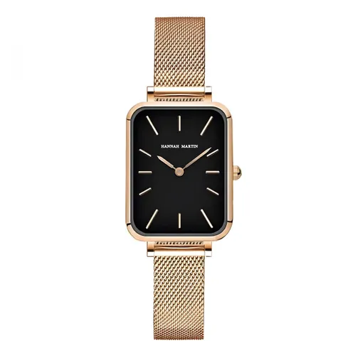 Borasi Actagon Achthoekige Horloge | Rose Goud | Zwarte Plaat | Dames Horloges | Vrouwen Horloges | Best Verkochte Horloges | Leuke Cadeau | Cadeau Vo...