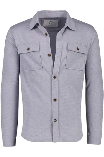 Born With Appetite casual overshirt normale fit blauw geruit