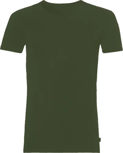 Boru Bamboo - T Shirt Heren - Ronde Hals - Olijfgroen - 2 Pack