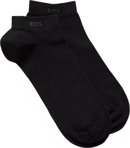 BOSS enkelsokken (2-pack) - heren sneaker sokken katoen - zwart
