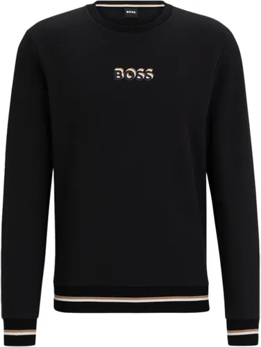 BOSS Iconic sweatshirt - heren lounge trui - zwart