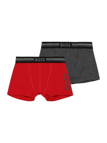 BOSS Kidswear Onderbroek  donkergrijs / rood / zwart