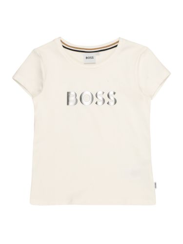 BOSS Kidswear Shirt  zwart / zilver / offwhite