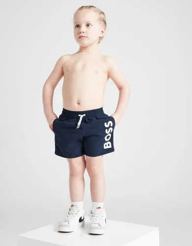 BOSS Large Logo Swim Shorts Infant, Navy