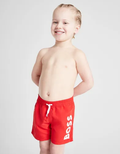 BOSS Large Logo Swim Shorts Infant, Red