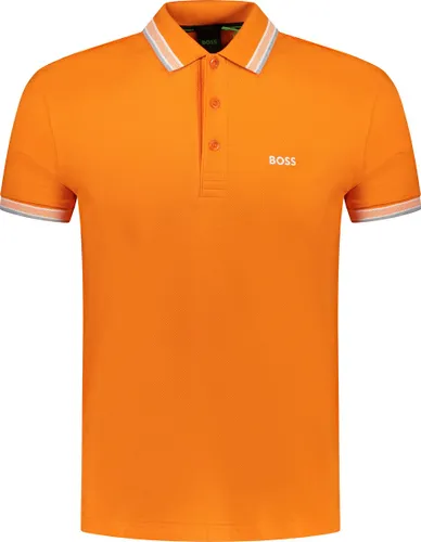 Boss Polo Oranje Oranje Getailleerd